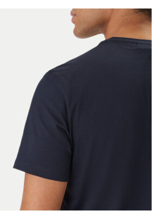 Calvin Klein Jeans T-Shirt Classic Monogram LV04RD254G Granatowy Regular Fit. Kolor: niebieski. Materiał: bawełna