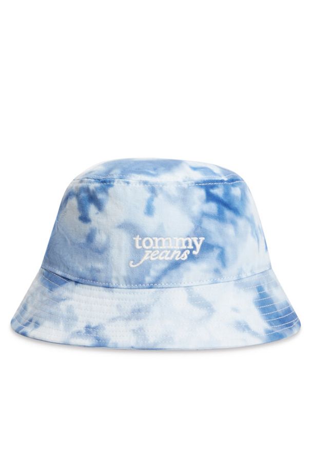 Tommy Jeans Kapelusz Bucket Tiedye AW0AW18834 Niebieski. Kolor: niebieski. Materiał: bawełna