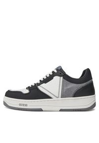 Guess Sneakersy Ancona Low FMPANC ESU12 Czarny. Kolor: czarny. Materiał: skóra