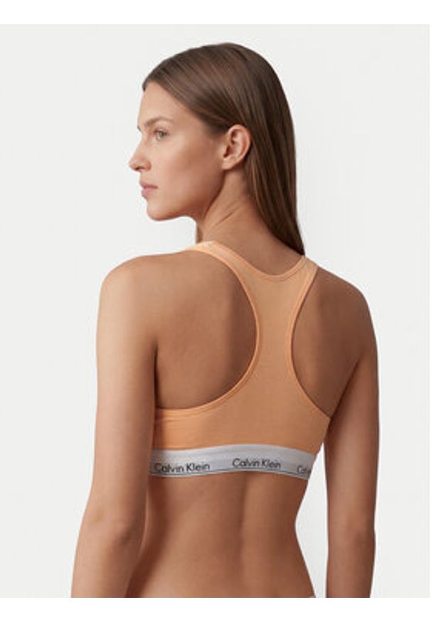 Calvin Klein Underwear Biustonosz top LV00QF8493 Pomarańczowy jasny. Kolor: pomarańczowy. Materiał: bawełna