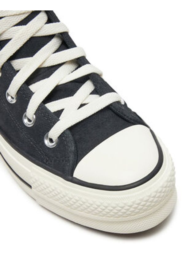 Converse Trampki Chuck Taylor All Star Puff Lift A09377C Czarny. Kolor: czarny. Materiał: zamsz, skóra