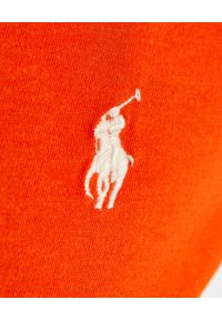 Ralph Lauren - RALPH LAUREN - Pomarańczowy t-shirt z logo. Okazja: na co dzień. Typ kołnierza: polo. Kolor: pomarańczowy. Materiał: bawełna. Wzór: haft. Styl: casual #2