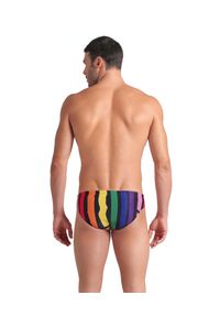 Kąpielówki Arena Painters Stripe Swim Briefs. Kolor: czarny