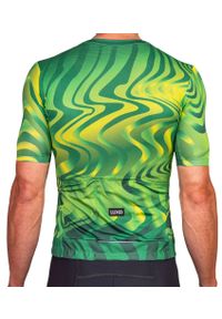 LUXA - Koszulka Kolarska Pulse. Kolor: zielony, żółty, wielokolorowy. Sport: kolarstwo