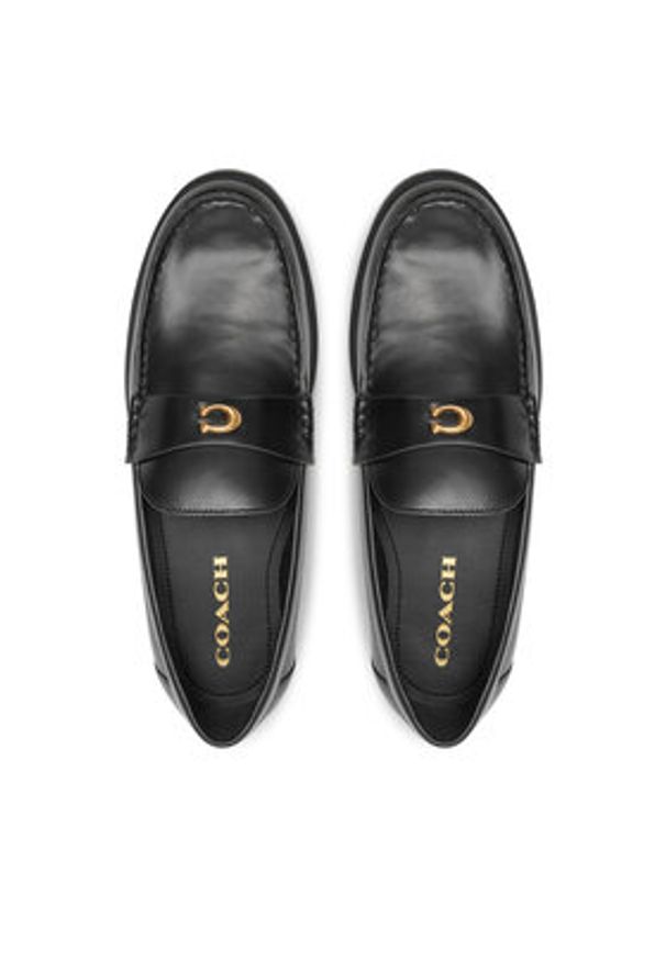 Coach Mokasyny CW980 Czarny. Kolor: czarny. Materiał: skóra