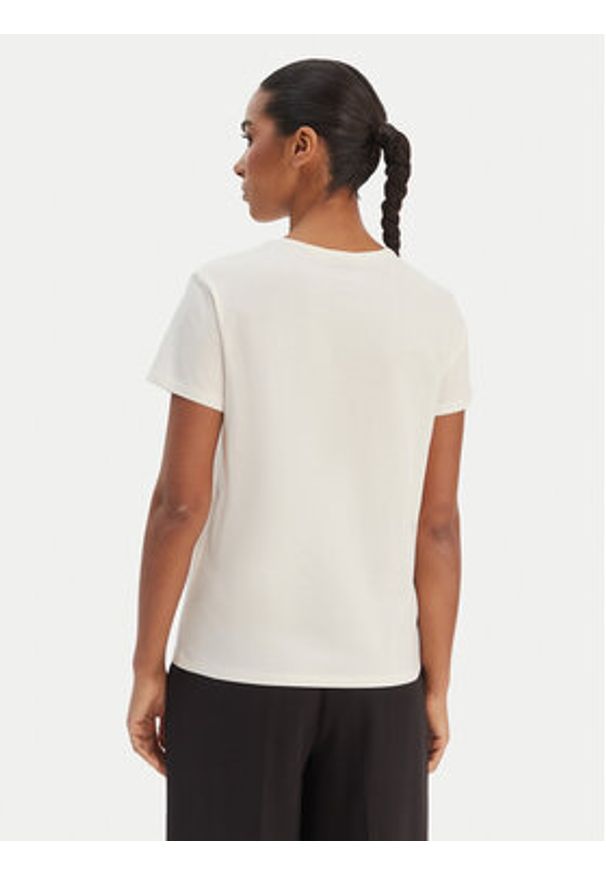 BOSS T-Shirt Eventsa12 50563282 Beżowy Regular Fit. Kolor: beżowy. Materiał: bawełna