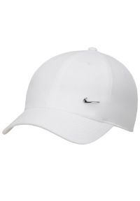 Czapka z daszkiem Nike Dri-FIT Club FB5372-100 - biała. Kolor: biały. Materiał: poliester. Wzór: aplikacja. Sezon: lato