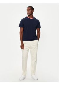 Lacoste T-Shirt TH1726 Granatowy Relaxed Fit. Kolor: niebieski. Materiał: bawełna #4