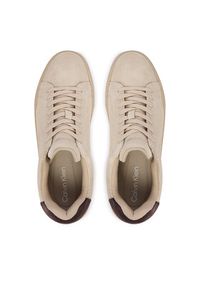 Calvin Klein Sneakersy Chunky Cupsole Laceup Su YM0YM01453 Beżowy. Kolor: beżowy. Materiał: zamsz, skóra #5