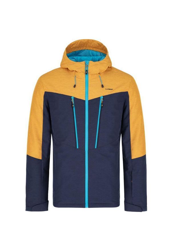 ZSPORT - Kurtka Narciarska Loap Lawrence 2XL dla Mężczyzn - Wodoodporna i Oddychająca. Kolor: żółty, fioletowy, pomarańczowy, wielokolorowy. Sezon: zima. Sport: narciarstwo