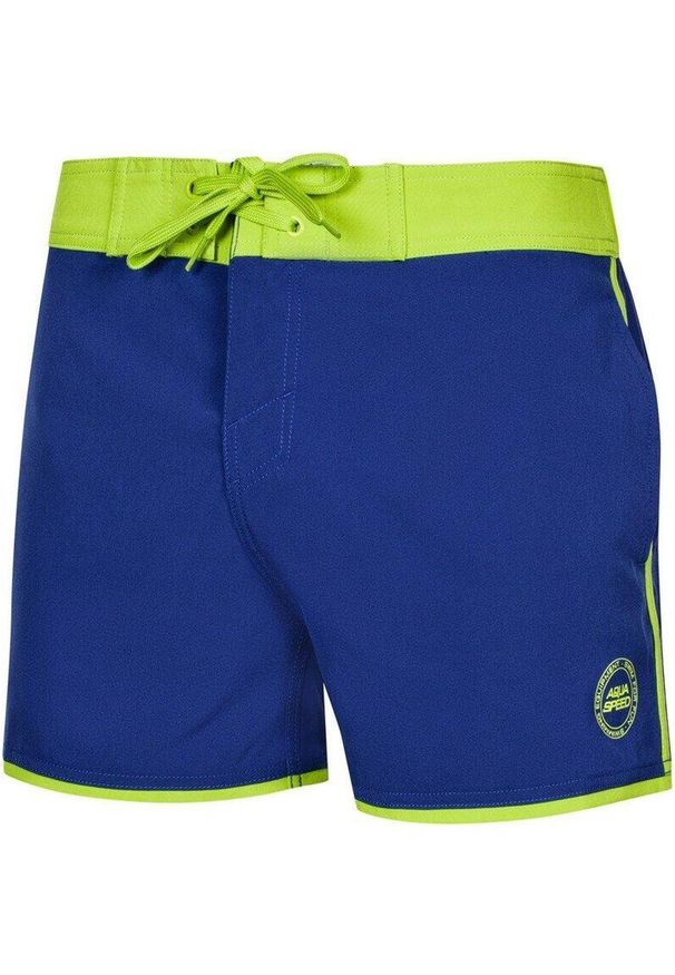 Spodenki kąpielowe męskie Aqua Speed Axel. Kolor: żółty, niebieski, wielokolorowy, zielony. Styl: sportowy