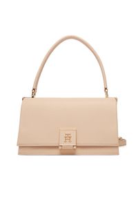 TOMMY HILFIGER - Tommy Hilfiger Torebka Th Monogram Pebble Grain Crossbody Bag AW0AW17216 Różowy. Kolor: różowy. Materiał: skórzane #1