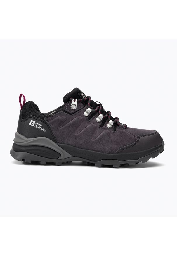 Buty trekkingowe damskie Jack Wolfskin Refugio Texapore Low. Kolor: szary, czerwony, fioletowy, wielokolorowy. Materiał: materiał, syntetyk. Sezon: lato