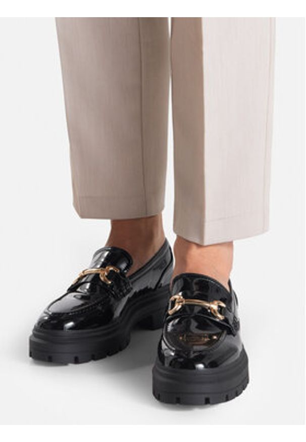 Jenny Fairy Loafersy HY58582-5 Czarny. Kolor: czarny. Materiał: skóra