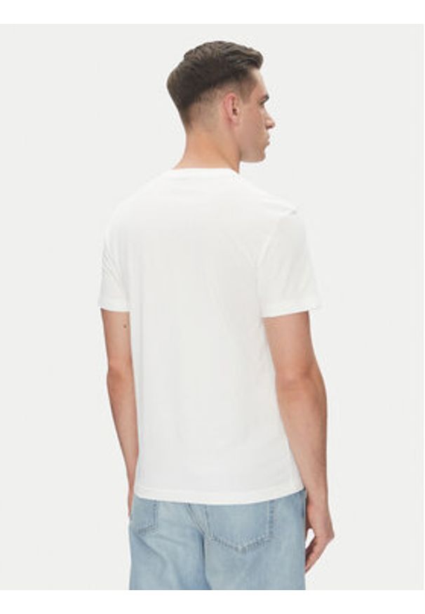 Calvin Klein Jeans Komplet 2 t-shirtów Monologo J30J320199 Biały Regular Fit. Kolor: biały. Materiał: bawełna
