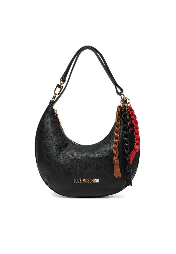 Love Moschino - LOVE MOSCHINO Torebka JC4308PP0MK1100A Czarny. Kolor: czarny. Materiał: skórzane