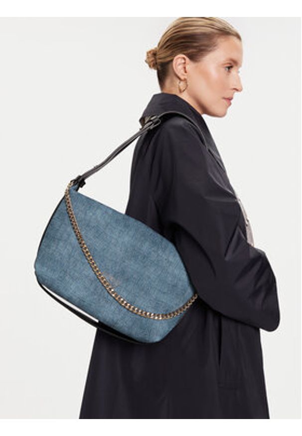 Nobo Torebka BAGT250-K012 Granatowy. Kolor: niebieski. Materiał: skórzane