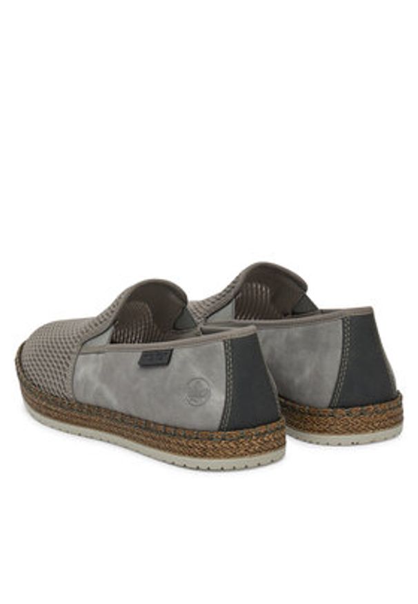 Rieker Półbuty B5265-43 Szary. Kolor: szary. Materiał: materiał