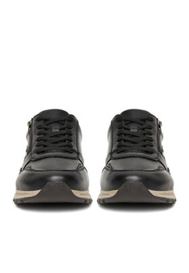 Rieker Sneakersy B0504-00 Czarny. Kolor: czarny. Materiał: skóra