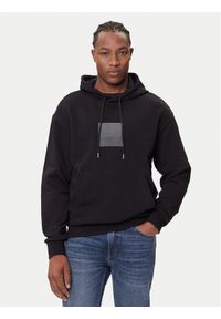 Hugo - HUGO Bluza Duspliter 50542787 Czarny Relaxed Fit. Kolor: czarny. Materiał: bawełna