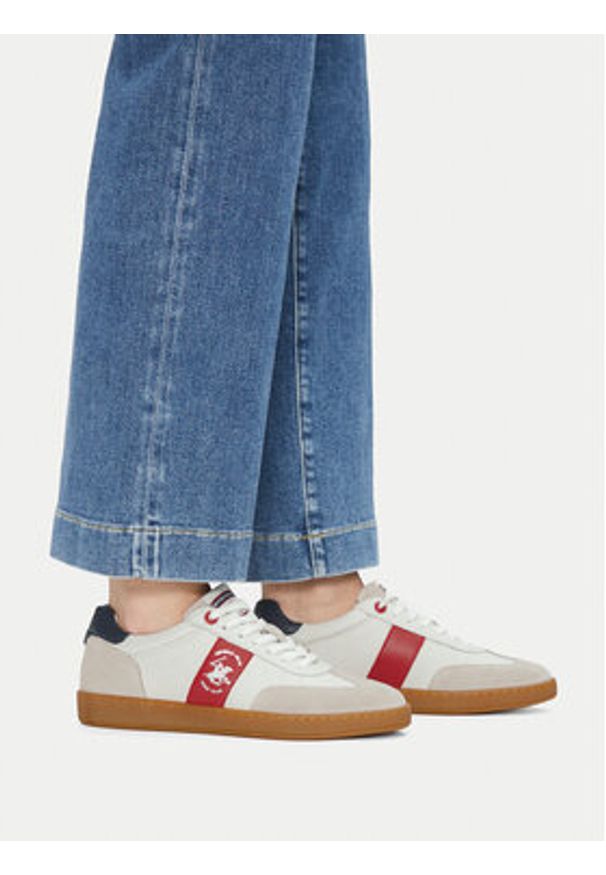 Beverly Hills Polo Club Sneakersy WI44-VOUN-01 Biały. Kolor: biały. Materiał: skóra