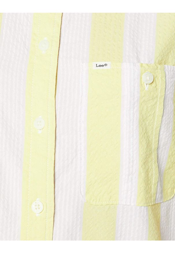 Lee - LEE HALF SLEEVE SHIRT DAMSKA KOSZULA LIME JUICE L49WZIQI 112111138