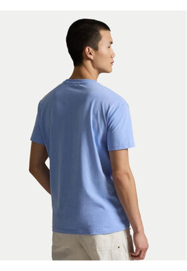 Polo Ralph Lauren T-Shirt 710B16612001 Niebieski Regular Fit. Typ kołnierza: polo. Kolor: niebieski. Materiał: bawełna