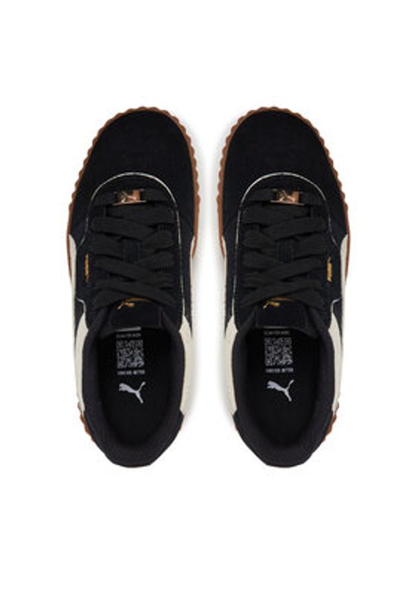 Puma Sneakersy Carina 3.0 Luxe SD 400725 03 Czarny. Kolor: czarny. Materiał: skóra, zamsz