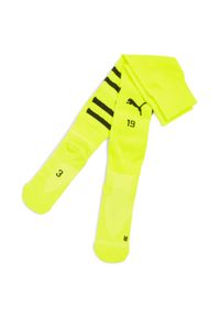 Puma - Męskie skarpety z grafiką Borussia Dortmund PUMA Yellow Alert Black. Kolor: żółty, wielokolorowy, czarny. Sport: piłka nożna