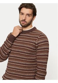 Only & Sons Sweter Musa 22027268 Brązowy Regular Fit. Kolor: brązowy. Materiał: syntetyk, bawełna #3