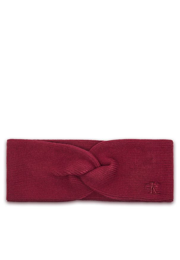 Calvin Klein Opaska materiałowa Fine LV04F8019G Bordowy. Kolor: czerwony. Materiał: wiskoza