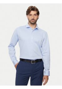 BOSS - Boss Koszula 50473312 Błękitny Slim Fit. Kolor: niebieski. Materiał: bawełna #1