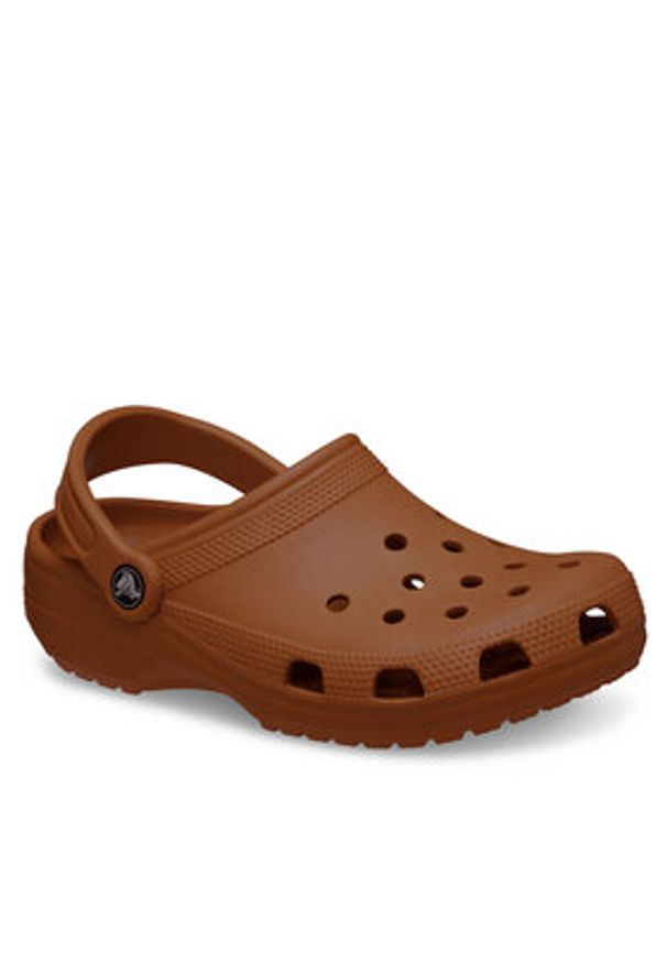 Crocs Klapki Classic 10001 Brązowy. Kolor: brązowy