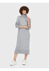 only - ONLY Sukienka dzianinowa Brandie 15214595 Szary Relaxed Fit. Kolor: szary. Materiał: syntetyk #7