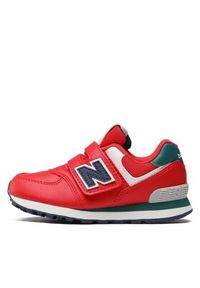 New Balance Sneakersy PV574CU Czerwony. Kolor: czerwony. Materiał: skóra. Model: New Balance 574 #4