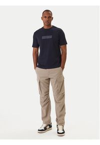 Napapijri T-Shirt S-Box Logo NP0A4IFL Granatowy Regular Fit. Kolor: niebieski. Materiał: bawełna #4