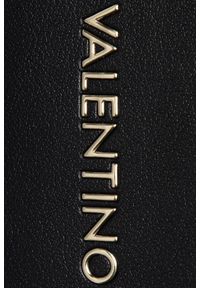 Valentino by Mario Valentino - VALENTINO Czarna torebka Bigs. Kolor: czarny. Wzór: paski #9