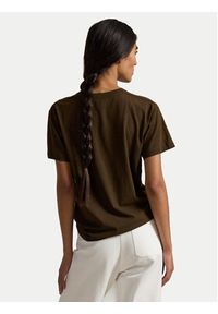 Polo Ralph Lauren T-Shirt 211A96599001 Brązowy Relaxed Fit. Typ kołnierza: polo. Kolor: brązowy. Materiał: bawełna #4
