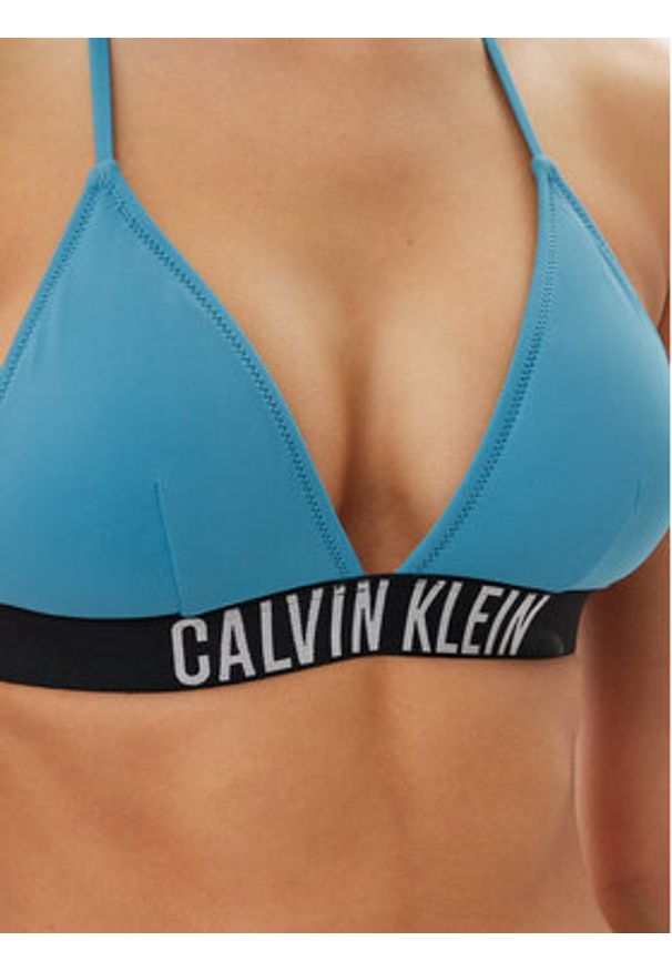 Calvin Klein Swimwear Góra od bikini KW0KW02854 Niebieski. Kolor: niebieski. Materiał: syntetyk