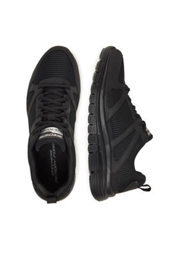 skechers - Skechers Sneakersy BURNS 8790117 BBK Czarny. Kolor: czarny. Materiał: materiał