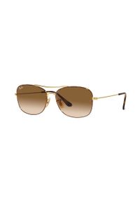 Ray-Ban okulary przeciwsłoneczne 0RB3799 kolor brązowy. Kształt: owalne. Kolor: brązowy