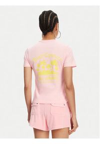 Juicy Couture T-Shirt La Beach JCWCT125319 Różowy Regular Fit. Kolor: różowy. Materiał: bawełna #5