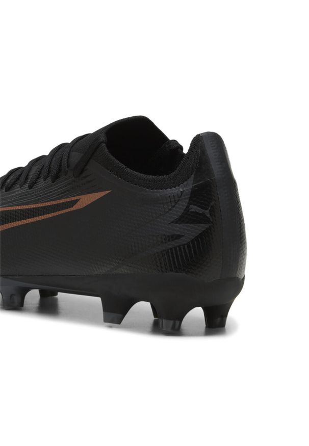 Buty piłkarskie męskie Puma Ultra Match Fg ag. Kolor: wielokolorowy, czarny, brązowy. Materiał: materiał, syntetyk. Szerokość cholewki: normalna. Sport: piłka nożna