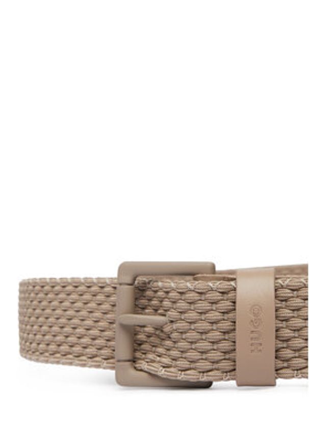 Hugo - HUGO Pasek Męski Gebbol 50558780 Brązowy. Kolor: brązowy. Materiał: materiał