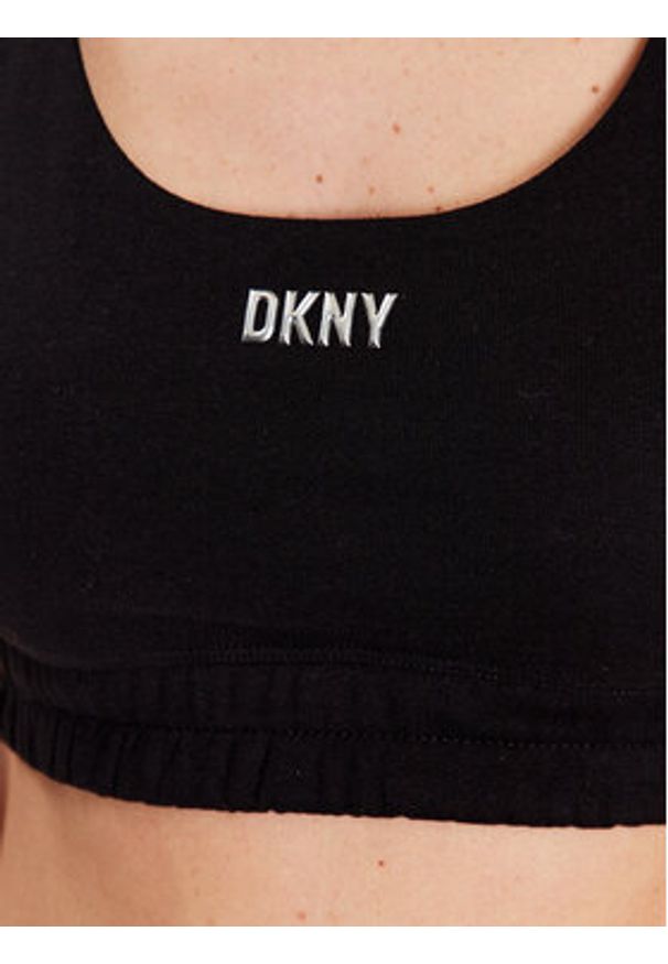 DKNY Sport Biustonosz top DP2T9192 Czarny. Kolor: czarny. Materiał: bawełna, syntetyk