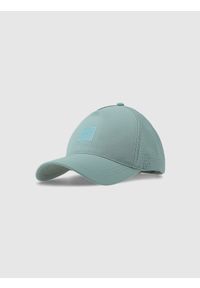 4f - 4F Czapka z daszkiem strapback uniseks - turkusowa L/XL. Kolor: turkusowy. Materiał: syntetyk, materiał. Sezon: lato. Styl: casual, klasyczny, sportowy #1