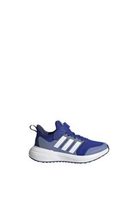 Buty do chodzenia dla dzieci Adidas FortaRun 2.0 Cloudfoam Elastic Lace. Kolor: wielokolorowy, biały, niebieski. Materiał: materiał. Model: Adidas Cloudfoam. Sport: turystyka piesza