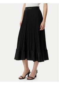 Karl Lagerfeld - KARL LAGERFELD Spódnica plisowana B2W12003 Czarny Regular Fit. Kolor: czarny. Materiał: syntetyk #1