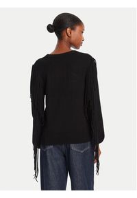 Marella Sweter Falco 2525366281000 Czarny Regular Fit. Kolor: czarny. Materiał: wiskoza