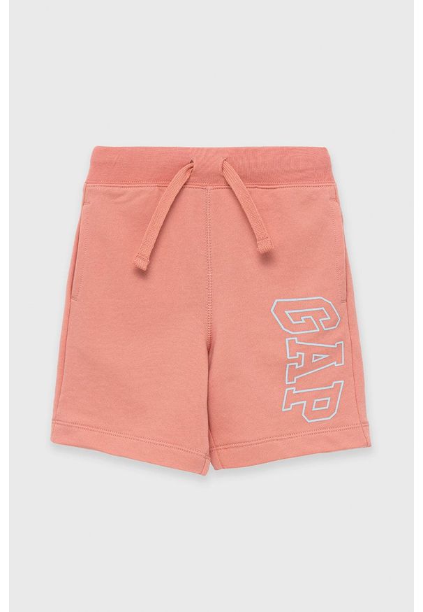 GAP szorty dziecięce kolor pomarańczowy regulowana talia. Okazja: na co dzień. Kolor: pomarańczowy. Wzór: nadruk. Styl: casual